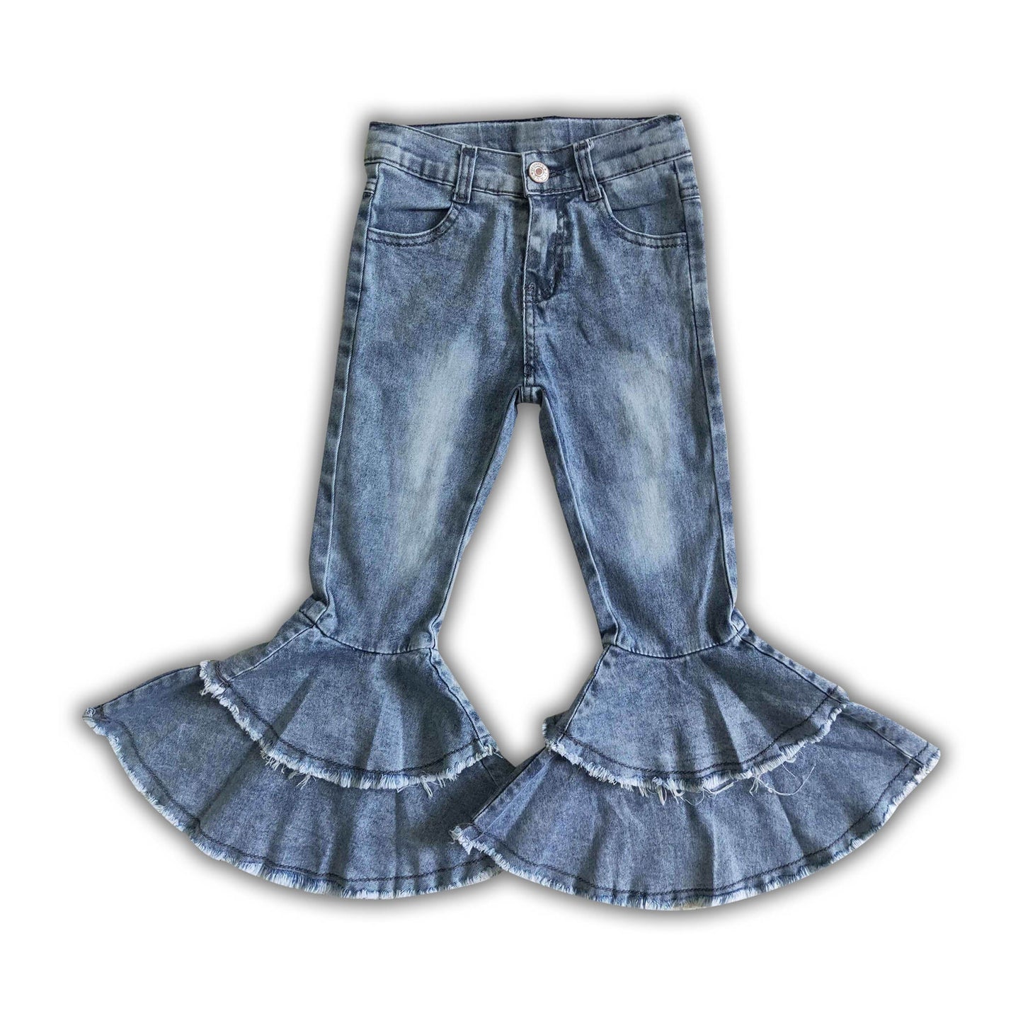Pre-Order White Washed Denim Bells