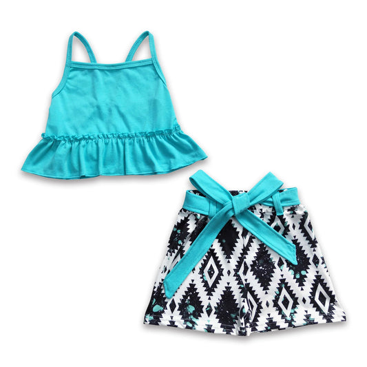 Pre-Order Turquoise Short Set