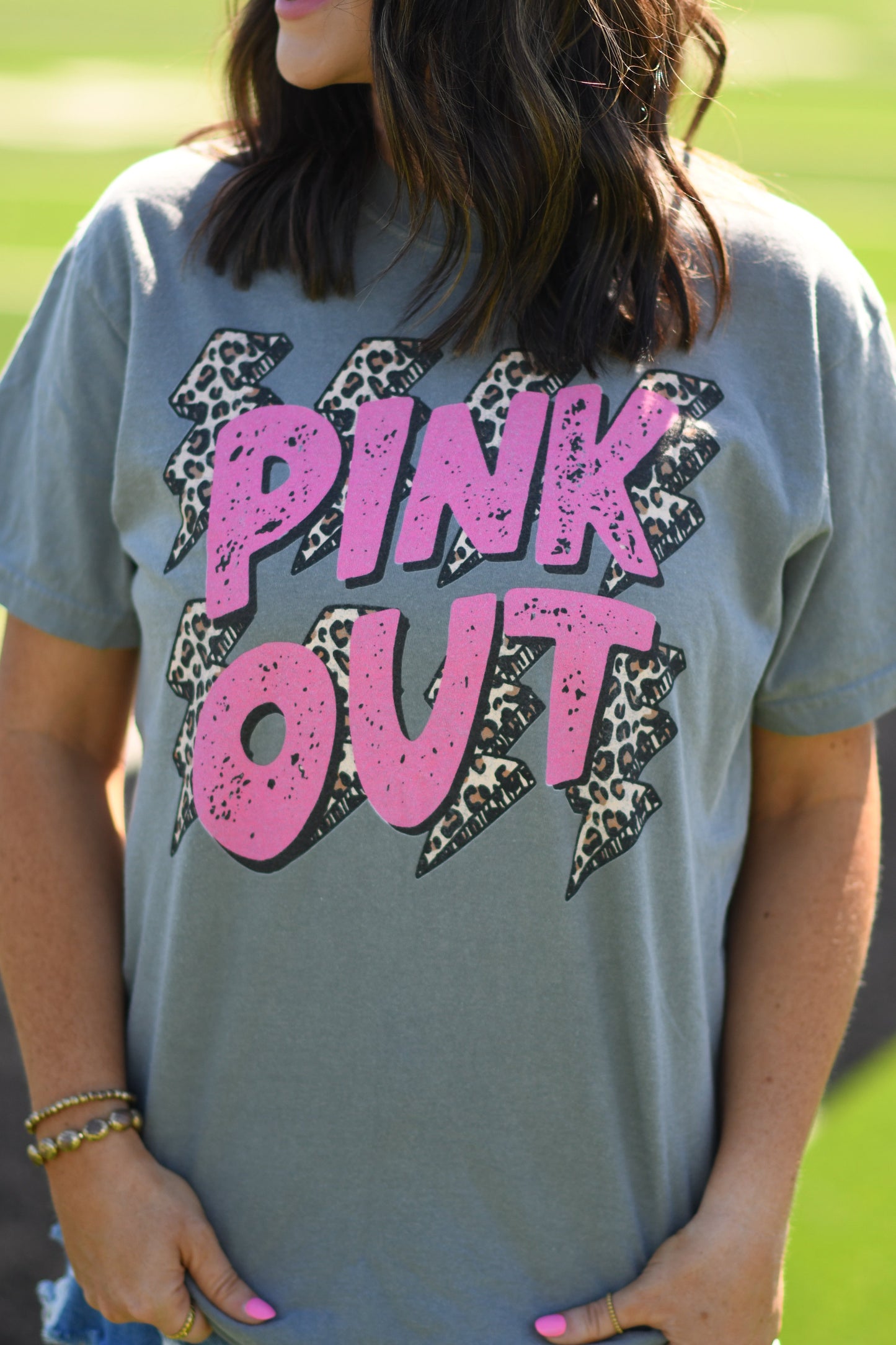 Pink Bolts Tee