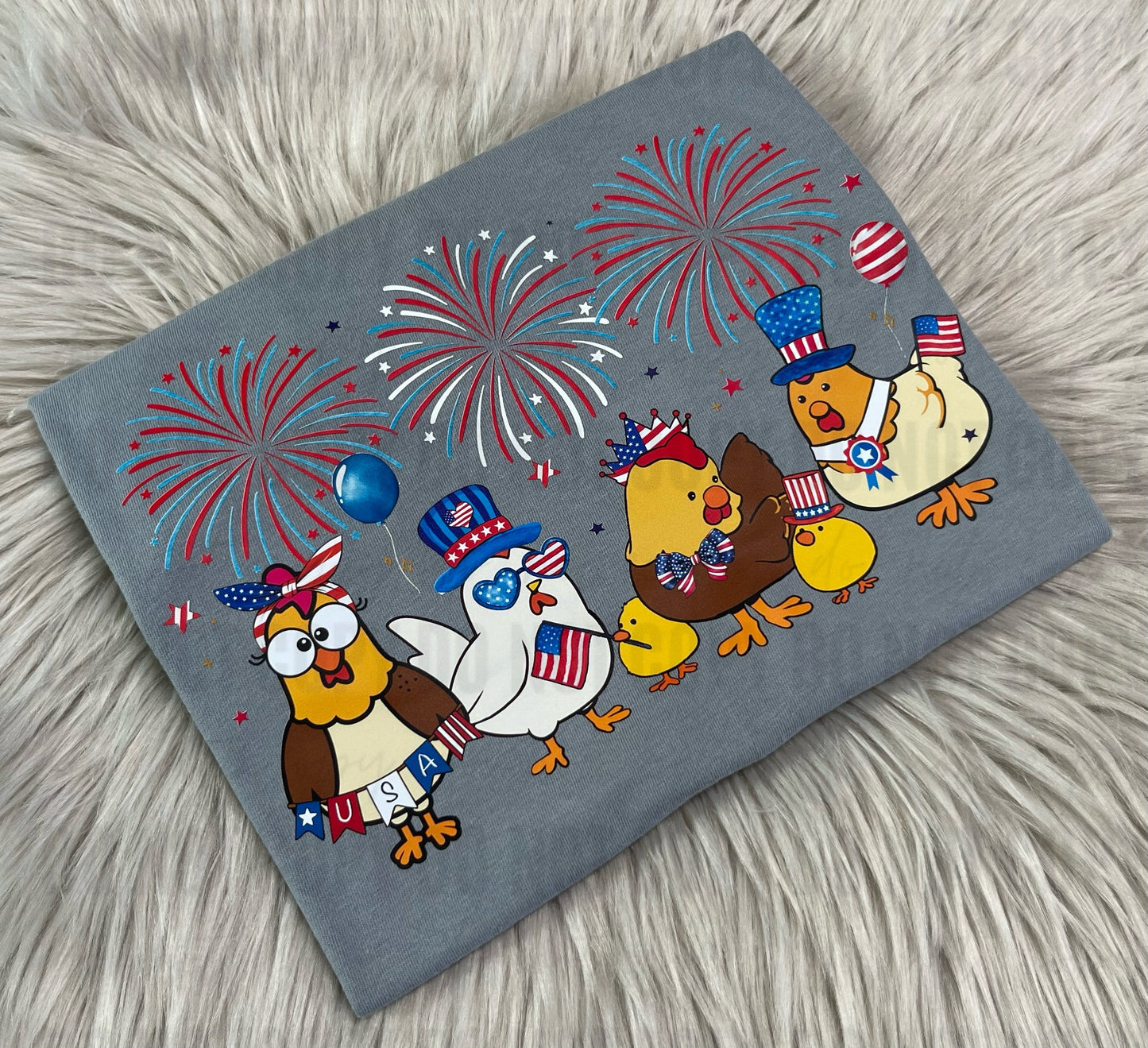 Patriotic Chickens - Toddler/Youth WS