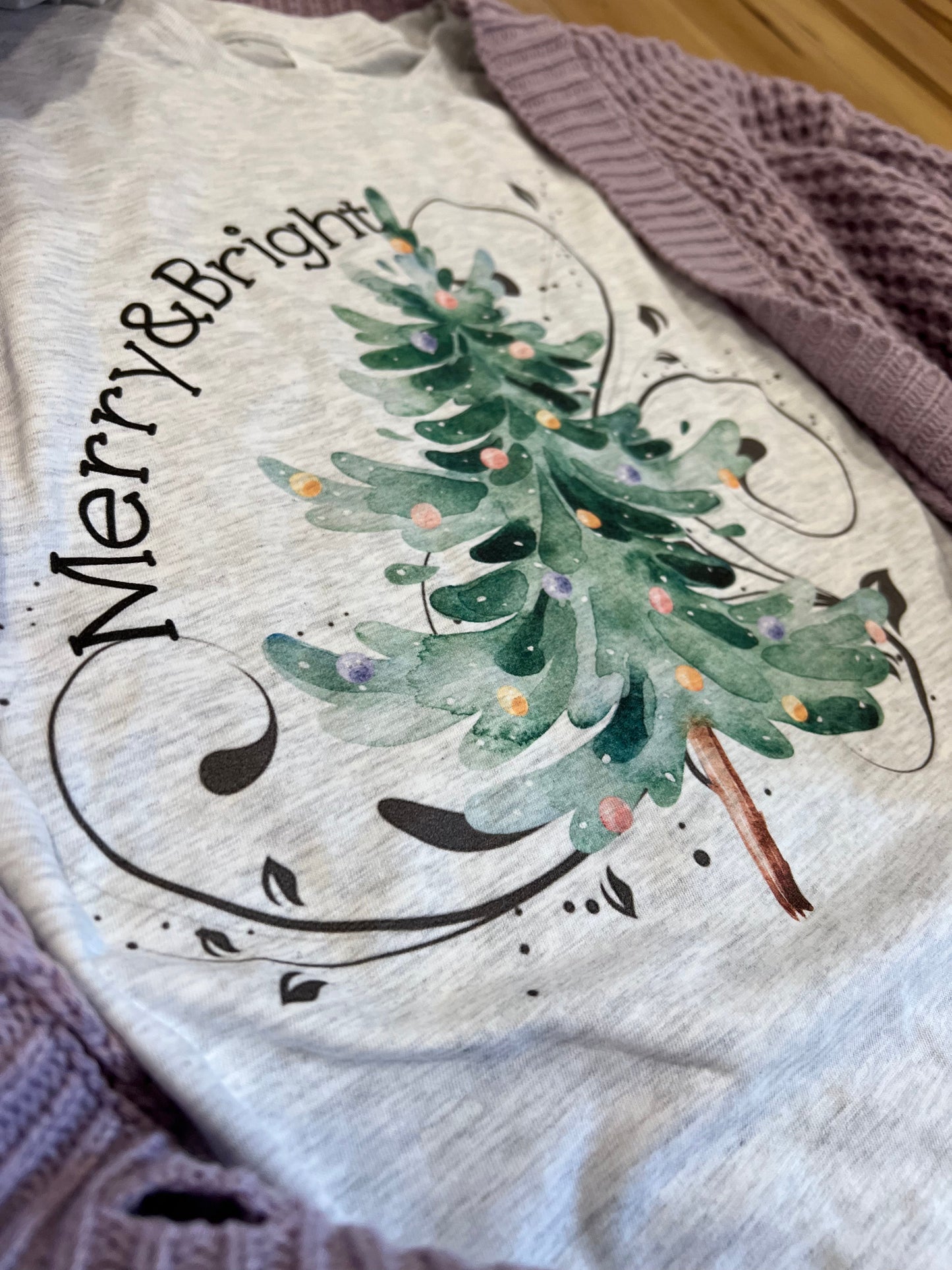 Merry & Bright Pastel Tree - RTS XSmall Small Medium 2XLarge 3XLarge