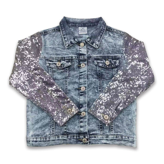 Pre-order Sequin Denim Jacket