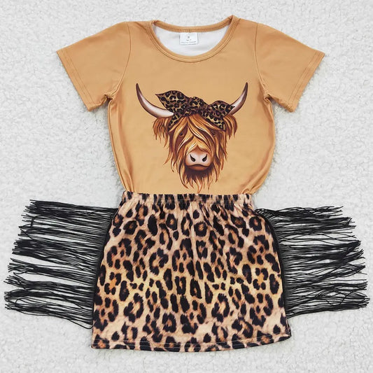 Preorder Highland Cow Skirt Set