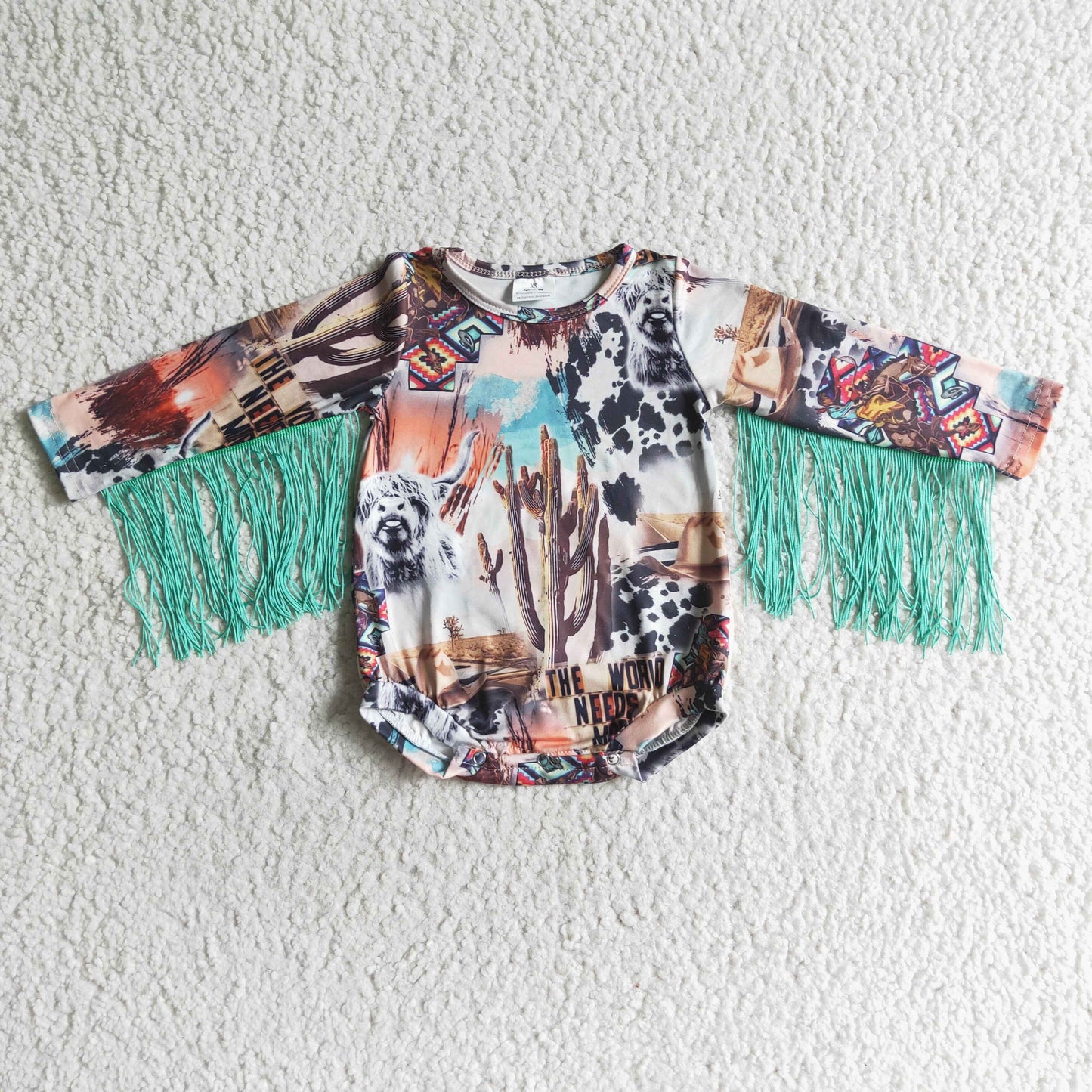 Pre-order Cactus Tassel Romper