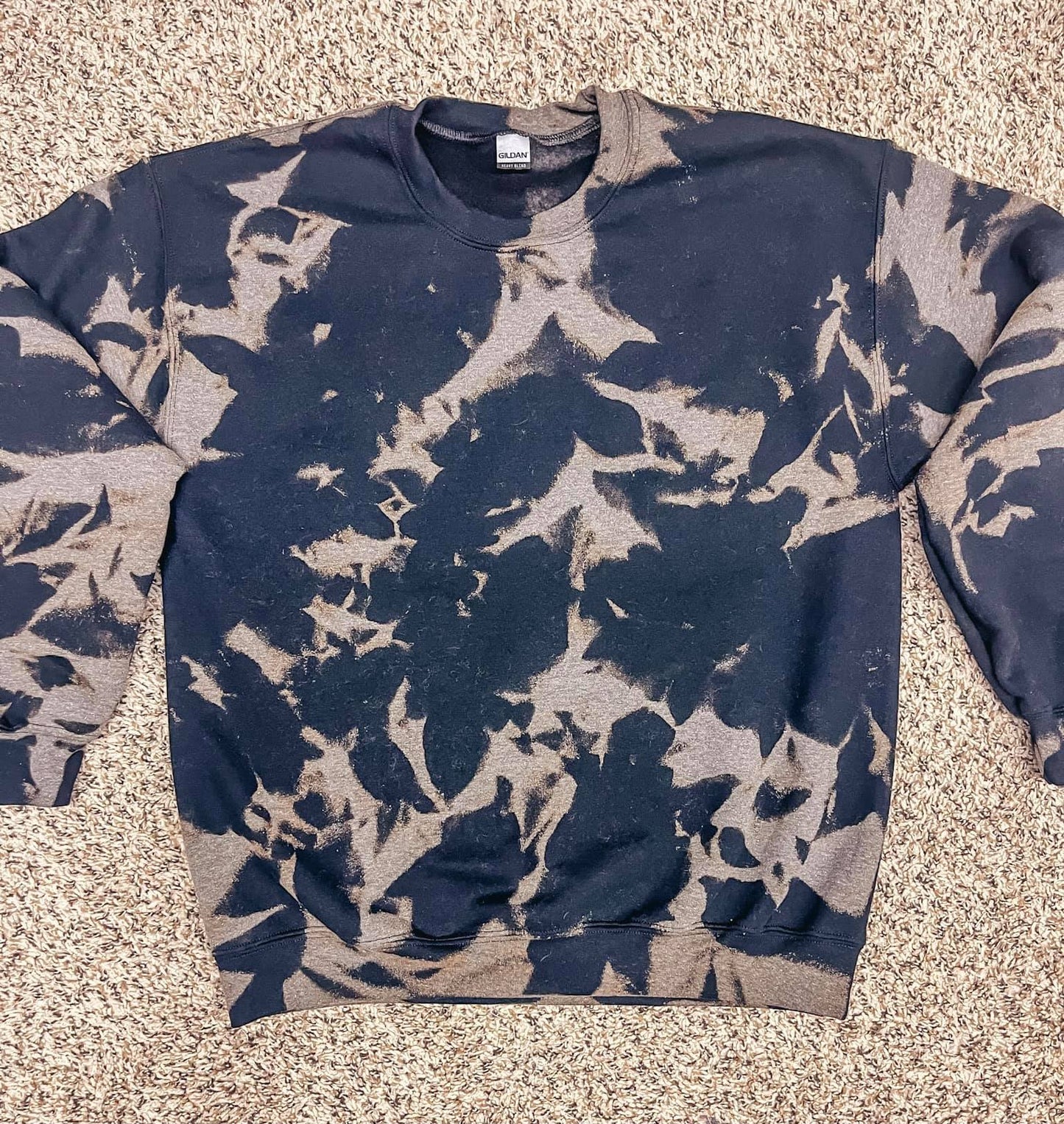 Reverse bleached Blank or Mama crewneck