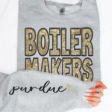 College Football Teams With Sleeve Faux Embroidery Glitter