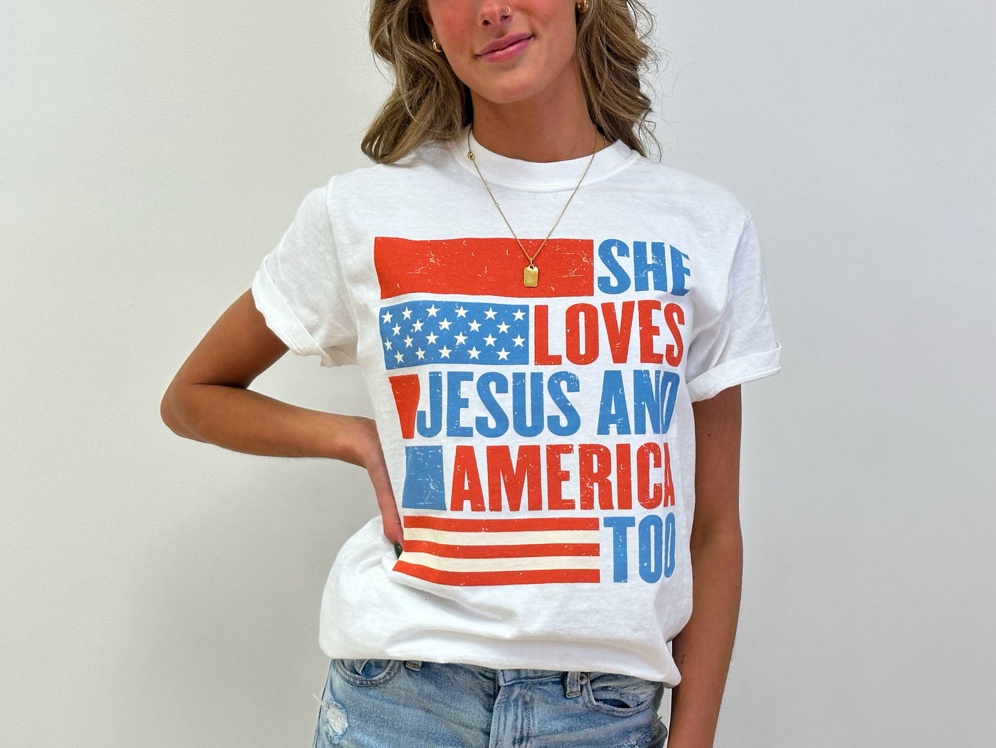She Loves Jesus - (L,XL,2X,3X,4X)