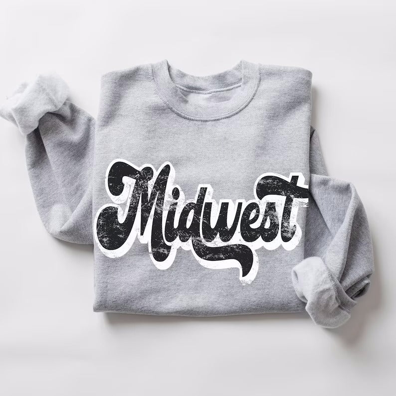 Black Midwest Sweatshirt - Two Options
