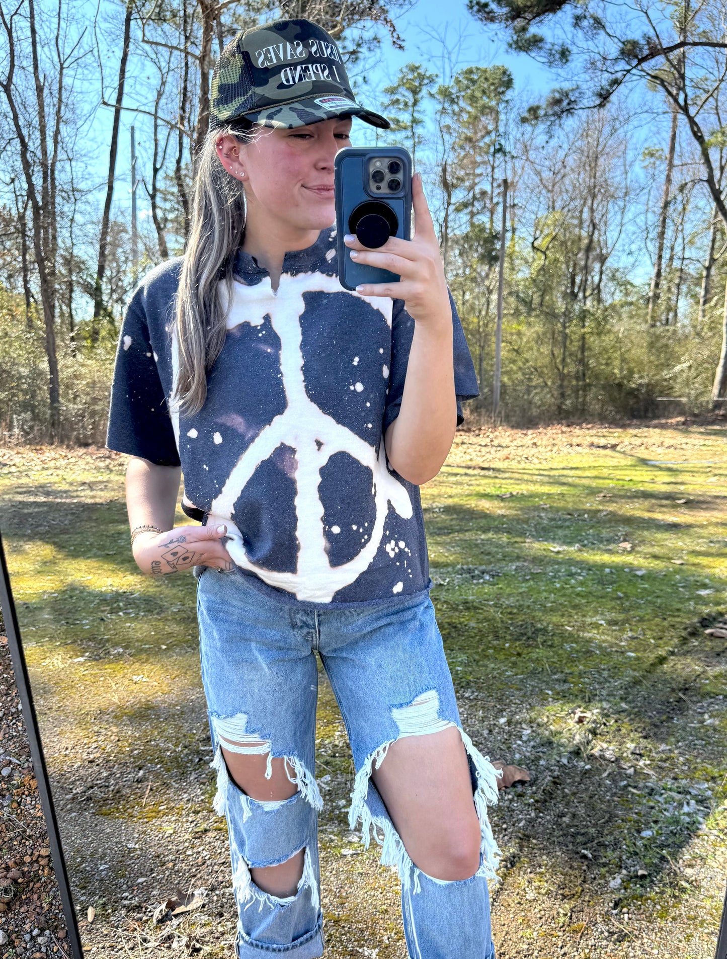 Grafitti Peace Sweatshirts- CUT VERSION