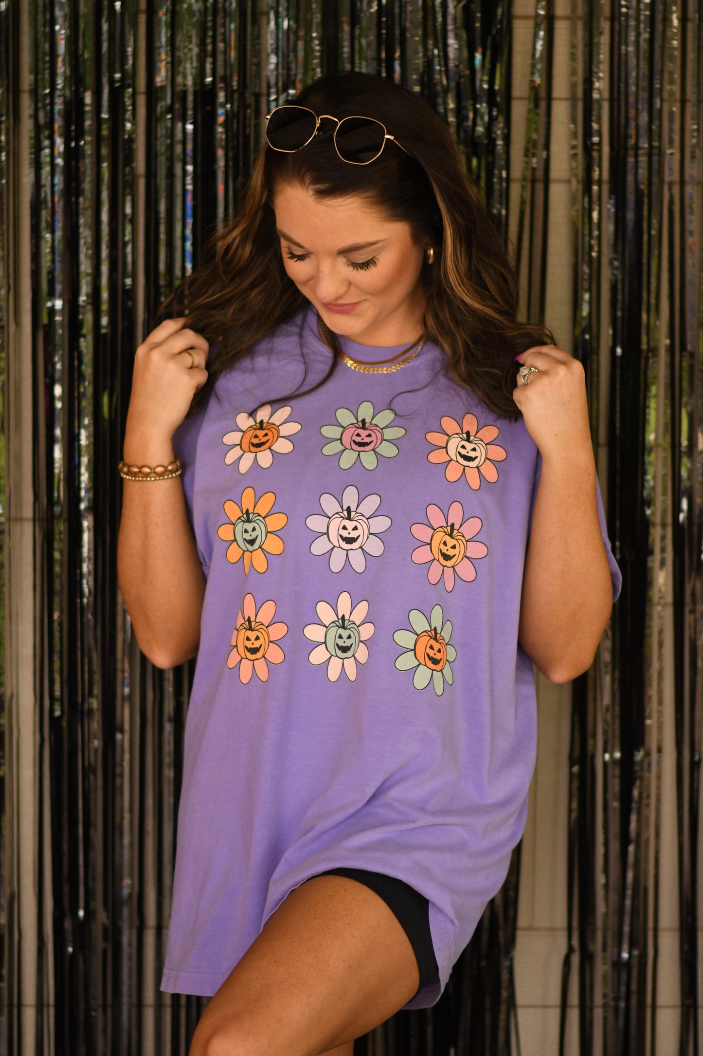 Daisy Pumpkin Faces Tee