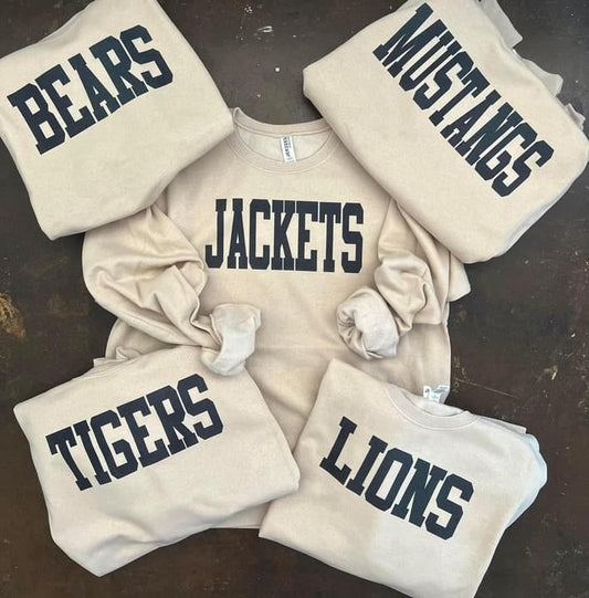 Custom Jersey Mascot Sweatshirt