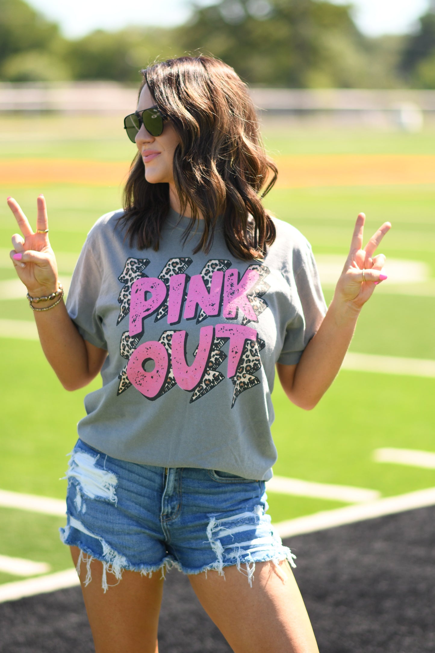 Pink Bolts Tee