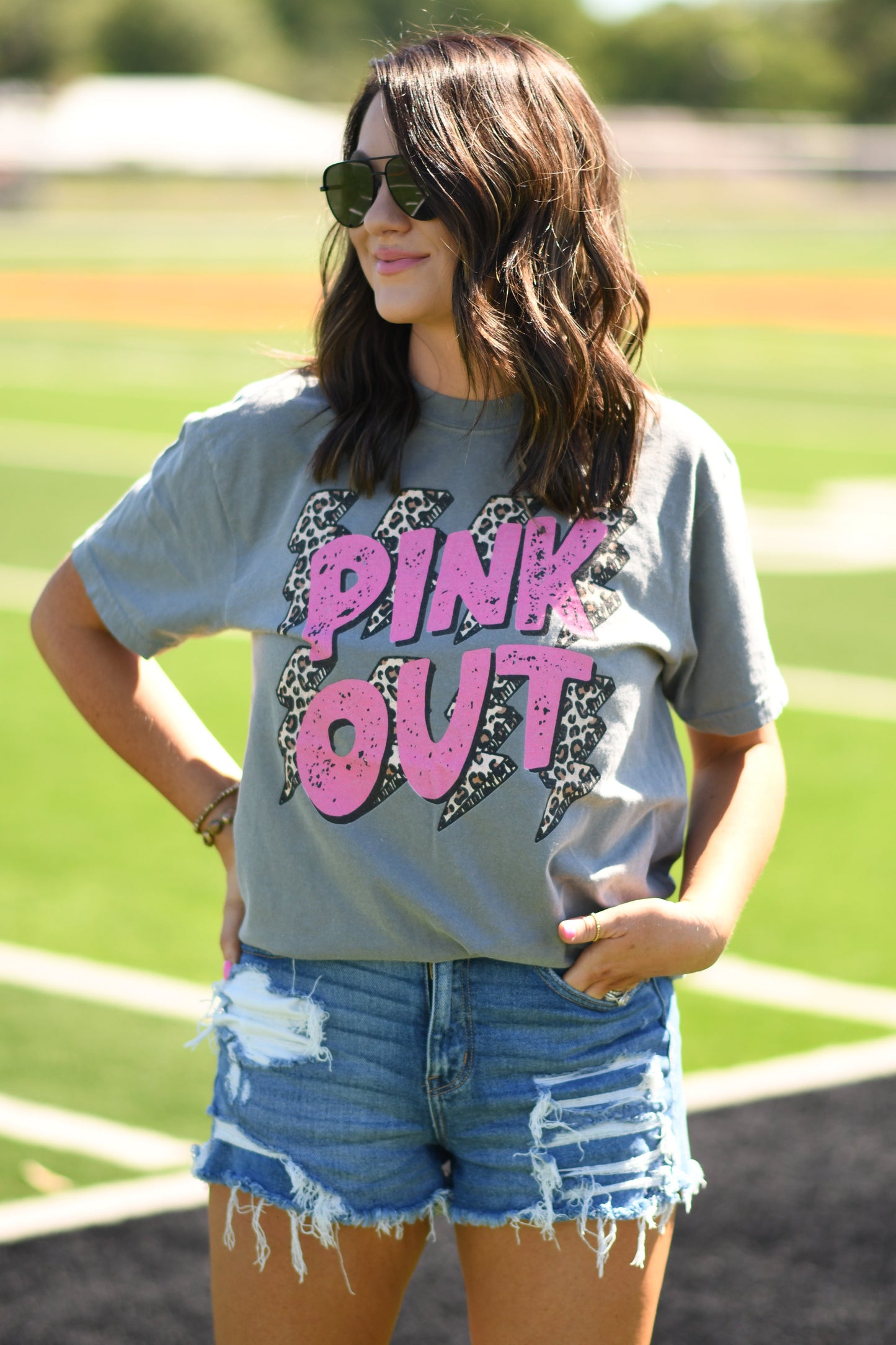 Pink Bolts Tee