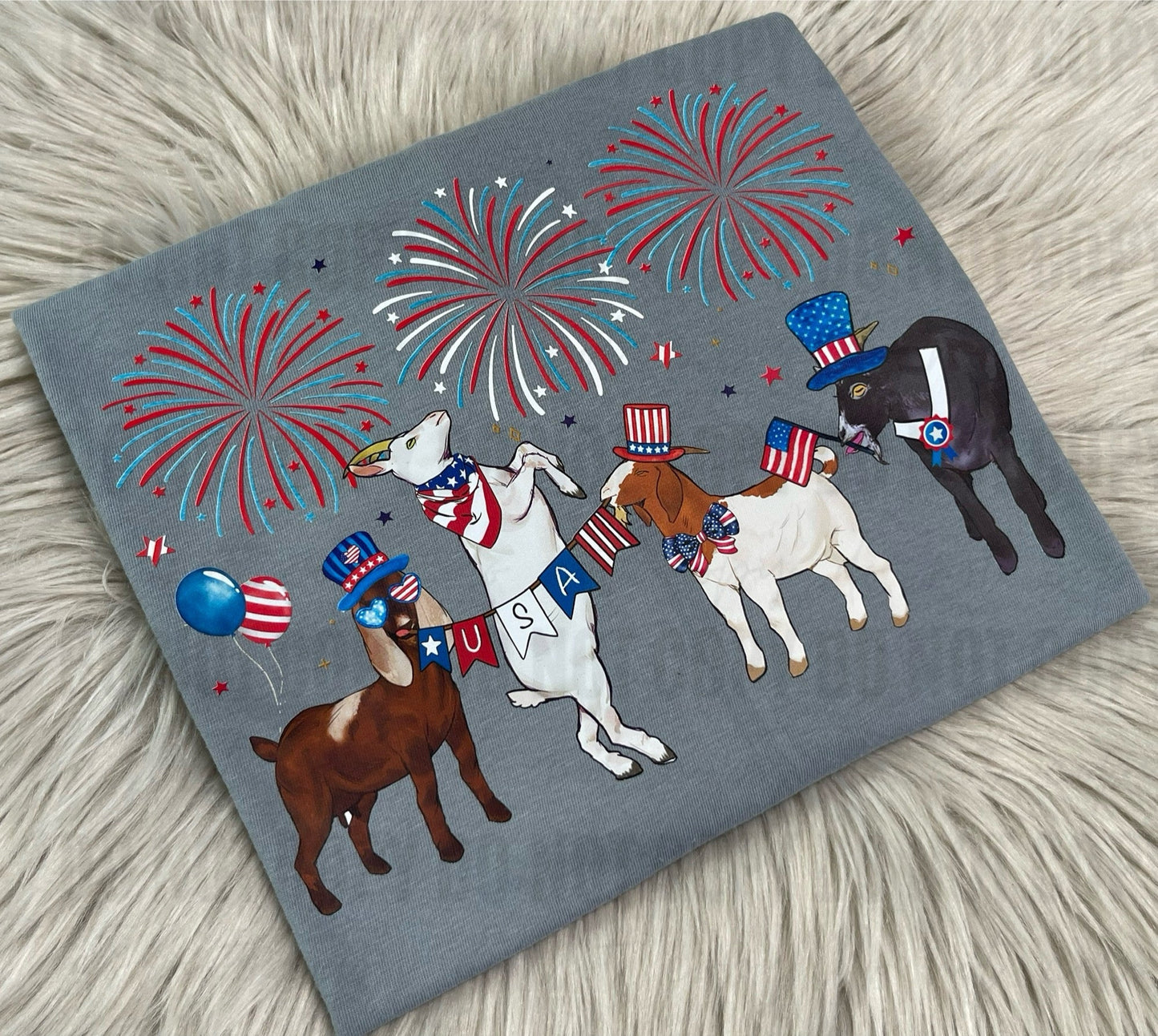 Patriotic Goats - Toddler/Youth WS