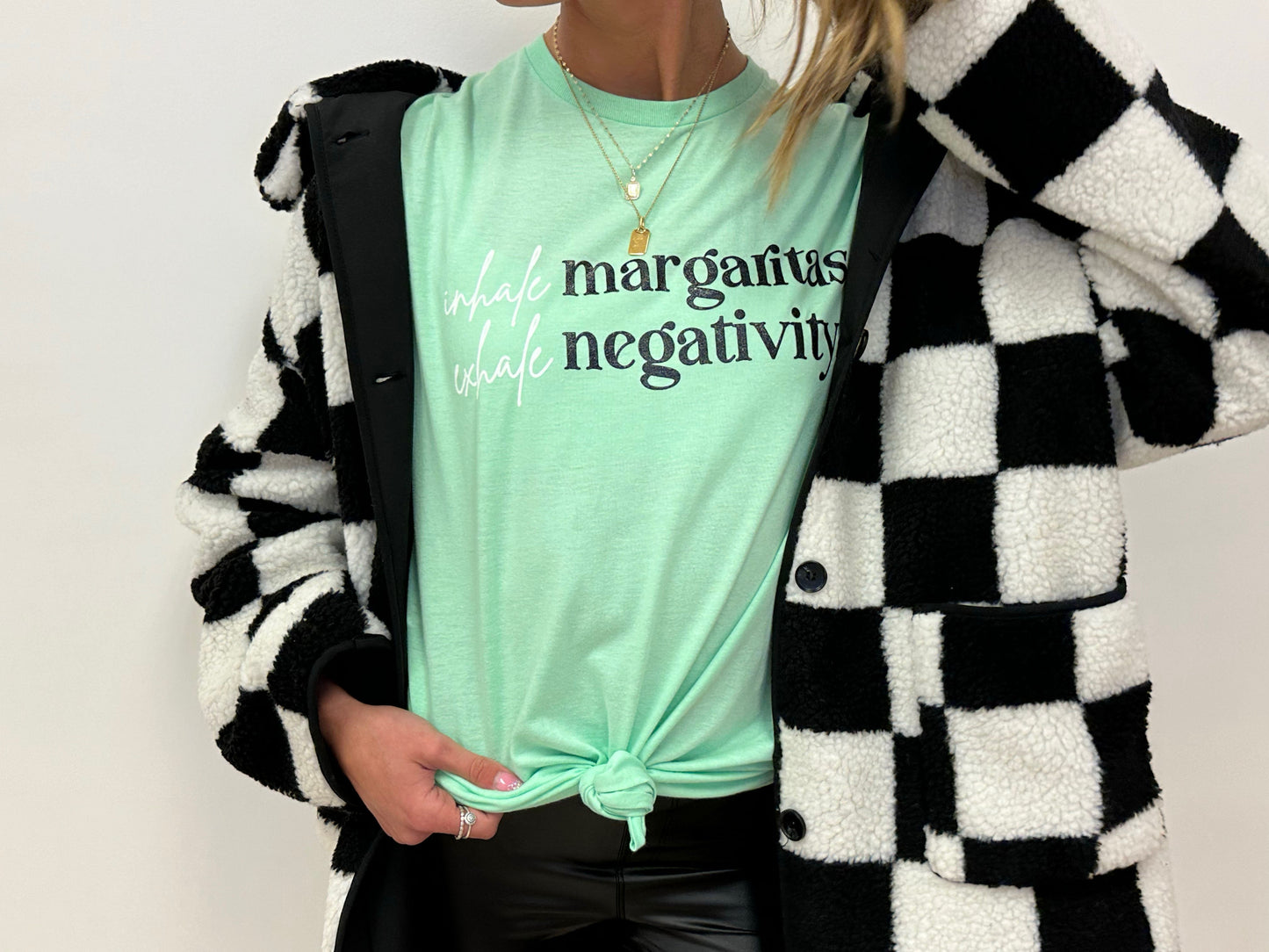 Inhale Margs Exhale Negativity - RTS S M L XL 2X 3X 4X