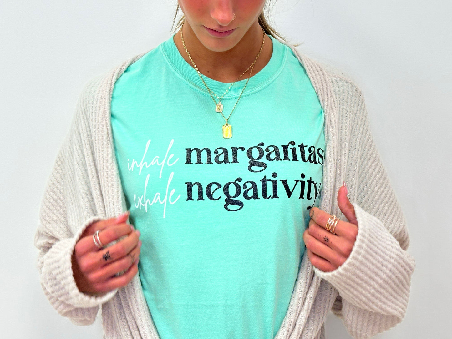 Inhale Margs Exhale Negativity - RTS S M L XL 2X 3X 4X