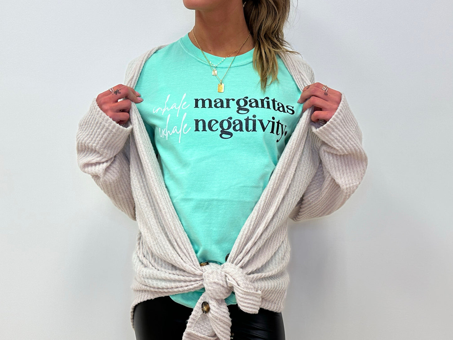 Inhale Margs Exhale Negativity - RTS S M L XL 2X 3X 4X