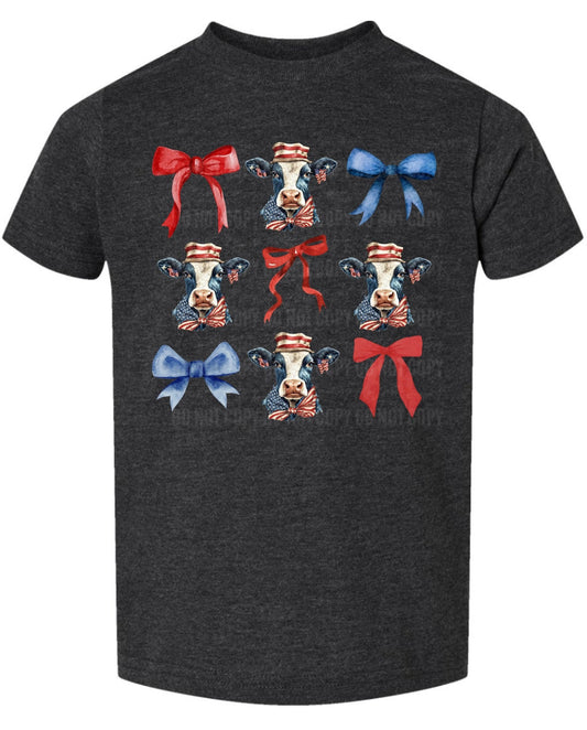Patriotic Cows -Toddler/Youth WS