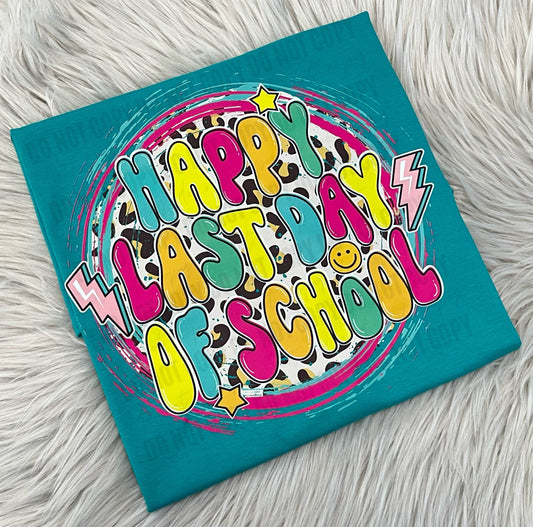 Happy Last Day of School Cheetah -Toddler/Youth WS