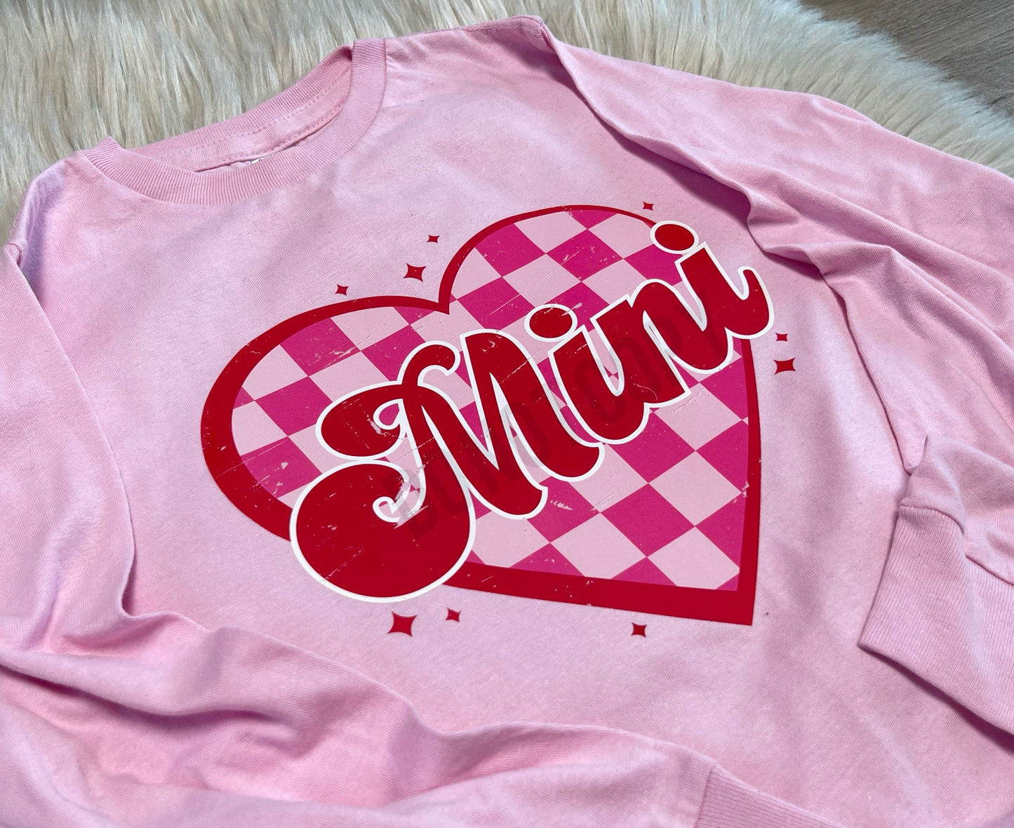 Mimi Checkered Heart -Toddler/Youth WS