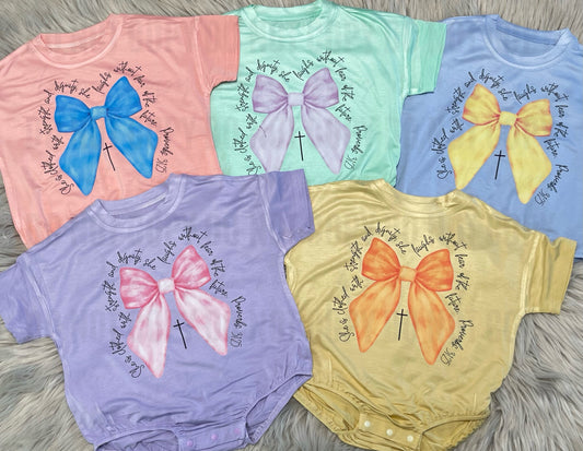 She is Clothed with Strength - Toddler/Youth WS