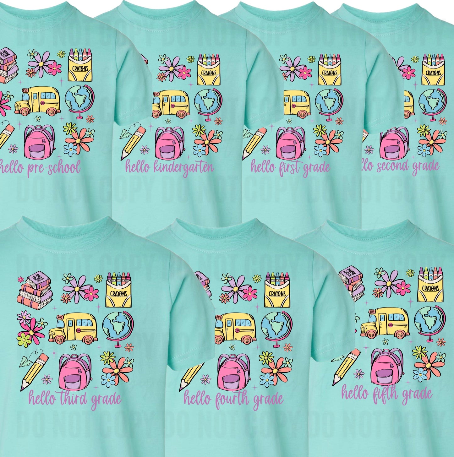 Pink Grade Doodles -Toddler/Youth WS