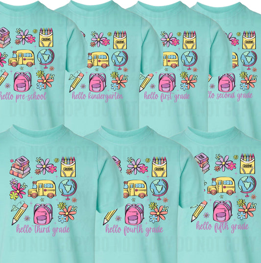 Pink Grade Doodles -Toddler/Youth WS