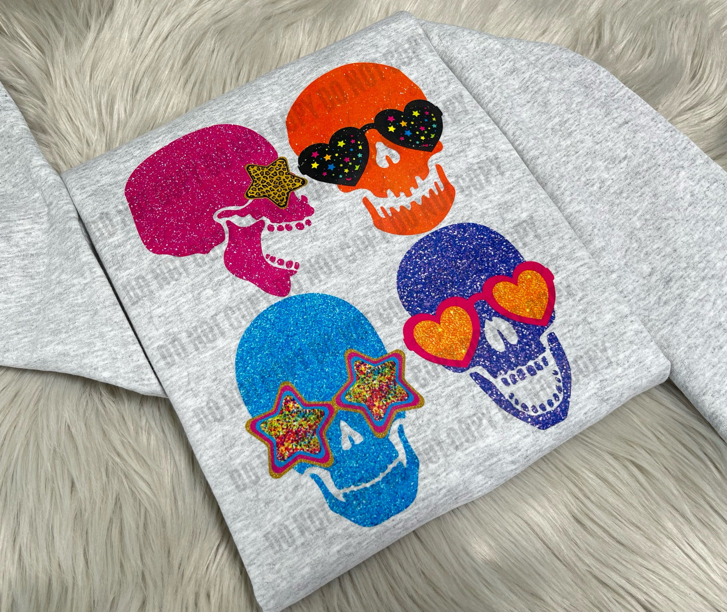 Glitter Skulls - Toddler/Youth Tee-WS