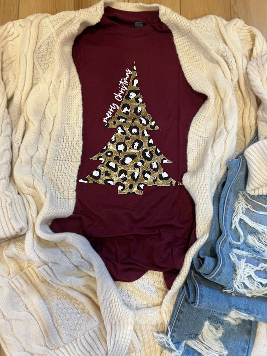 Metallic Christmas Tree Crew - RTS 3XLarge 5XLarge