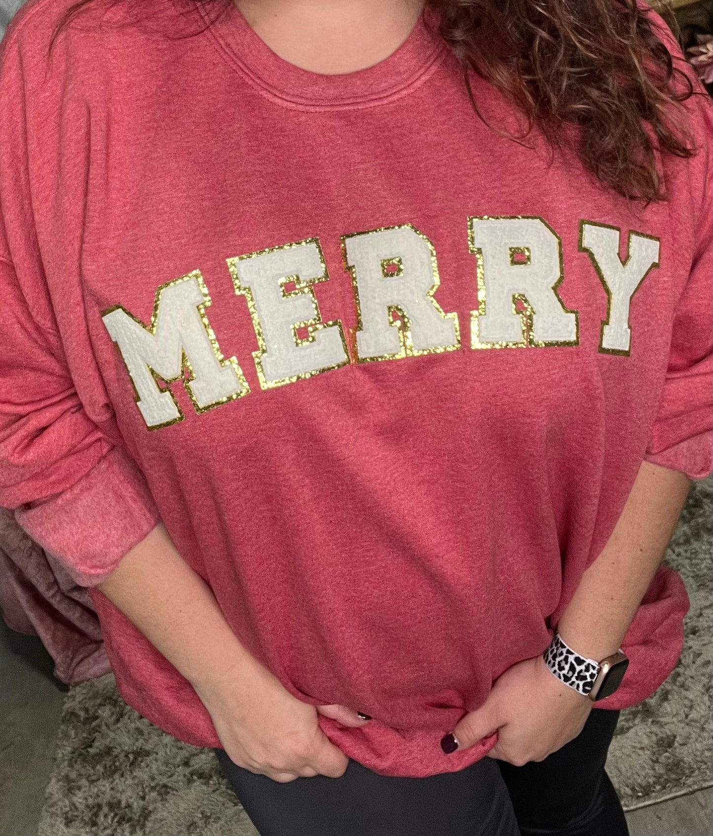 MERRY Patch Sweatshirt - (S,XL,2X,3X)