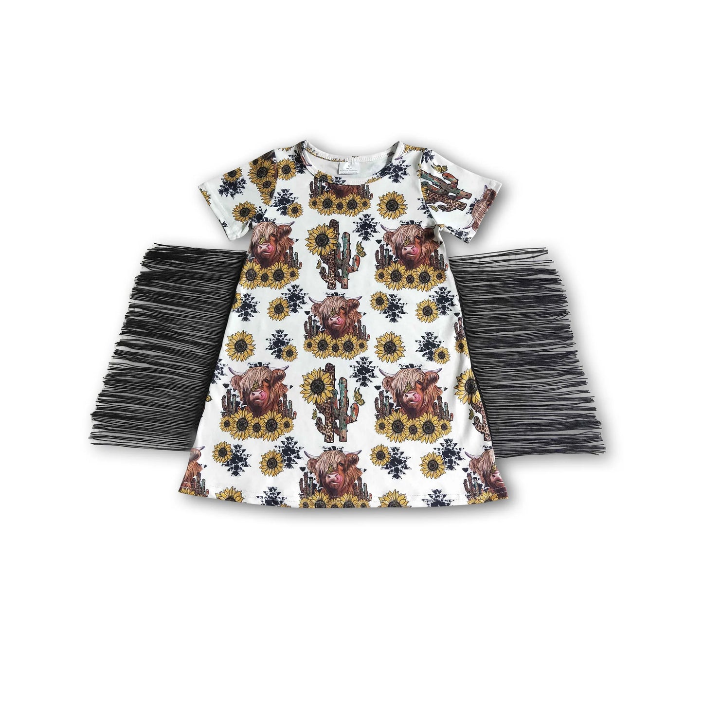 Pre-order Highland Cow Tassel Dress